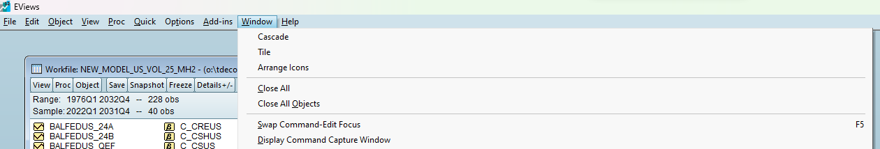 Command Window
